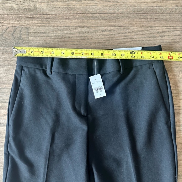 NEW Ann Taylor The Straight Mid Rise Black Trousers/Pants-Size 4 - Picture 9 of 9